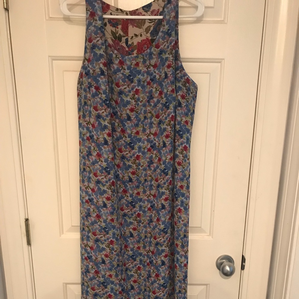 Reversible floral maxi